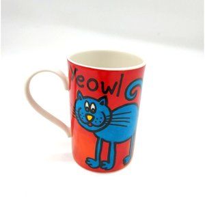 Dunoon FUNNY FARM MOGGIE MUG Jane Brookshaw Purr Purr Cat Scotland Stoneware